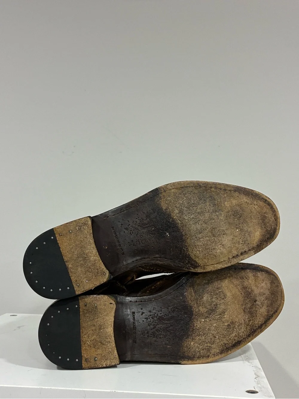 John Varvatos Collection Distressed Leather Boot Size EU 43 USA 10